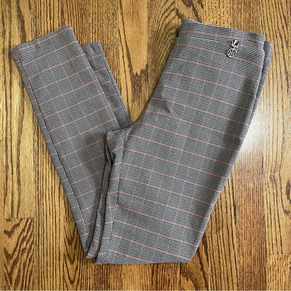 Tommy Hilfiger Houndstooth Flat Front Pull On Skinny Pant Size 8 - Picture 1 of 9